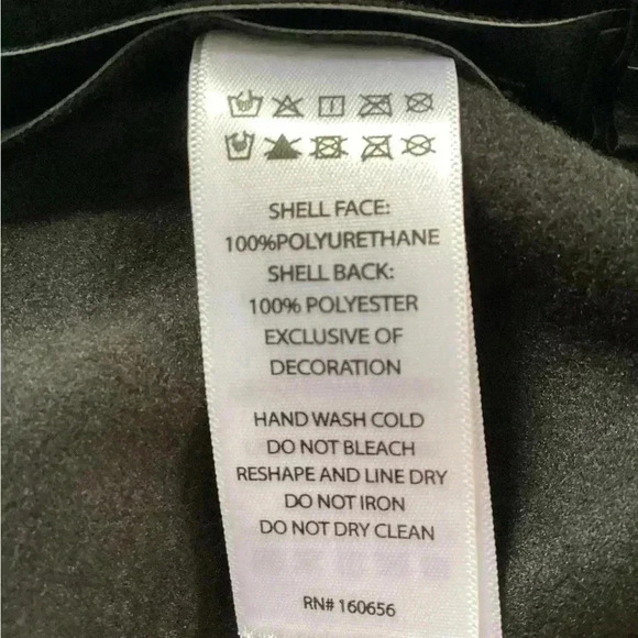 NWT Sincerely Jules Black Faux Leather Mini Skirt Studded Fringe Detail Small - Picture 6 of 10